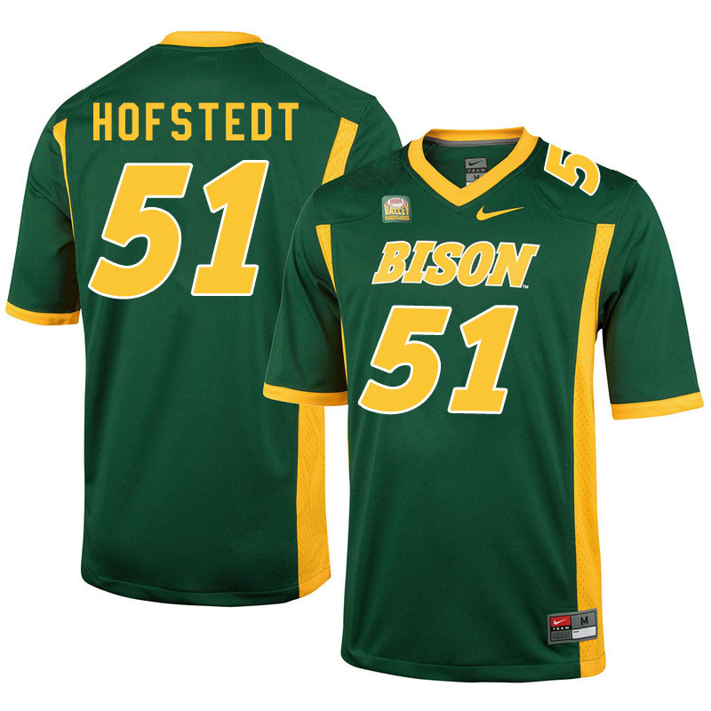 Men #51 Mason Hofstedt North Dakota State Bison College Football Jerseys Sale-Green